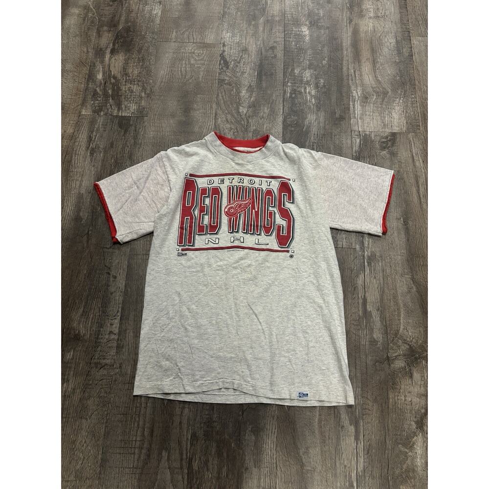 Vintage 1991 Detroit Red Wings Salem Sportswear NHL T-Shirt Size L